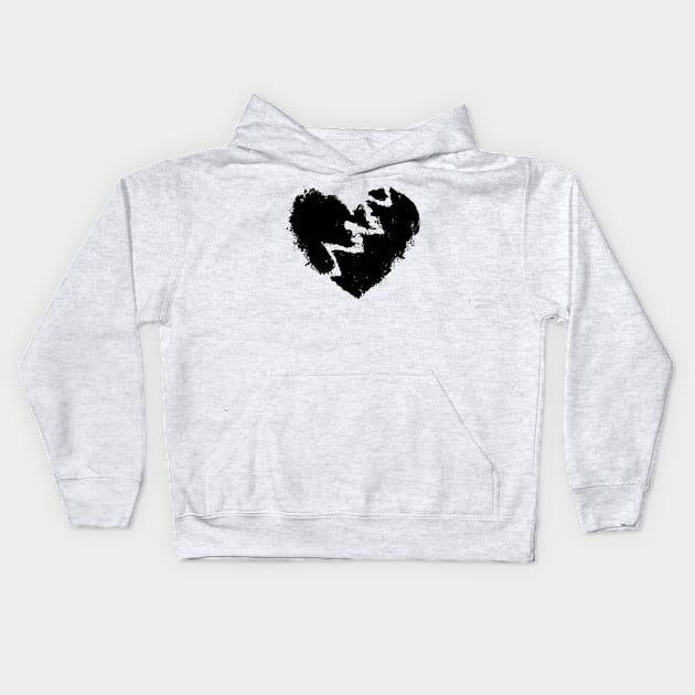 BROKEN HEART Kids Hoodie by Aymoon05